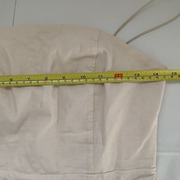 Urban Outfitters Stretch Linen Mini Dress Size 6 - Picture 3 of 9